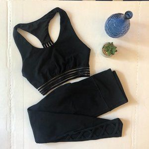 Glyder Leggings CrissCross Leg Black XSmall Yoga